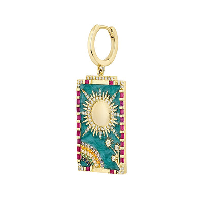 Marta® | The Sun Tarot Card Hoop Piercing Earring
