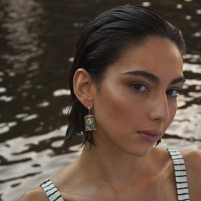 Marta® | The Sun Tarot Card Hoop Piercing Earring