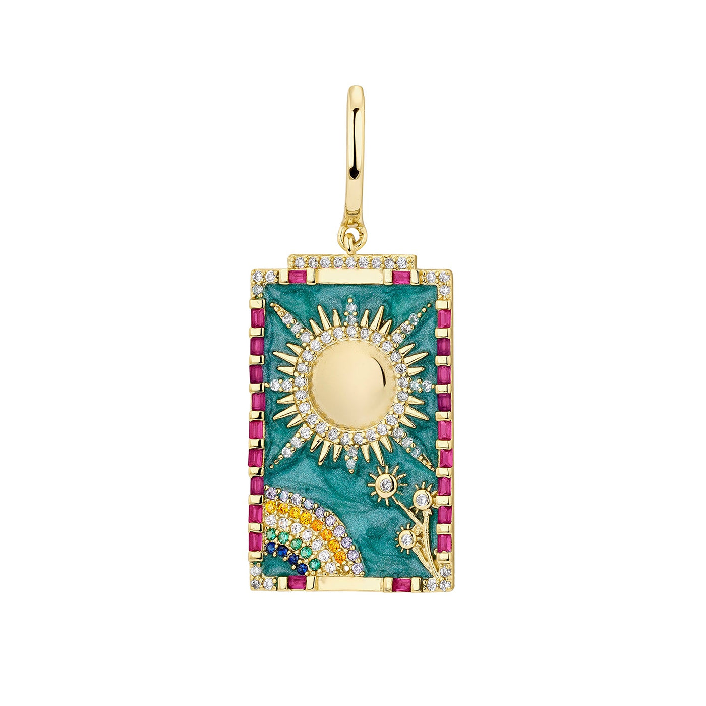 Marta® | The Sun Tarot Card Hoop Piercing Earring
