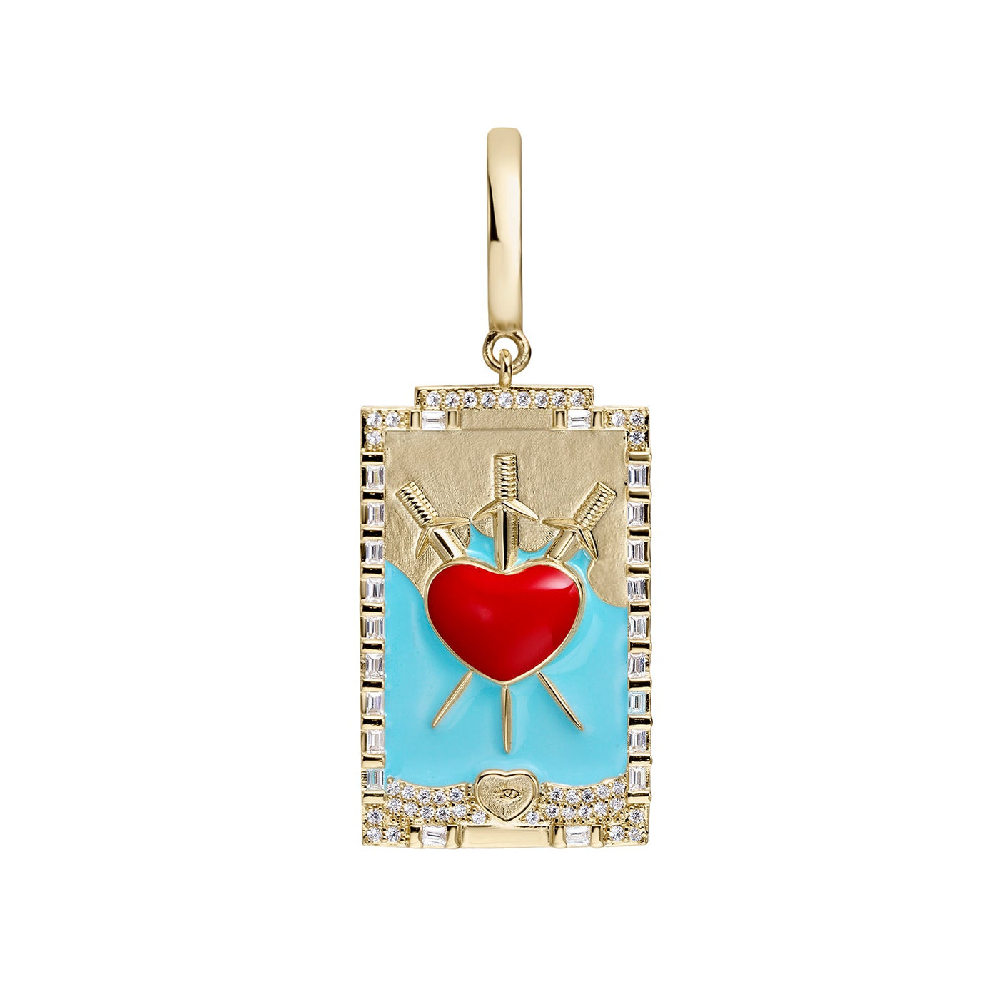 Pilar® | Three of Swords Tarot Hoop Piercing Earring