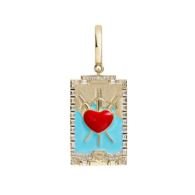 Pilar® | Three of Swords Tarot Hoop Piercing Earring