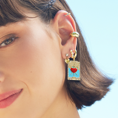 Pilar® | Three of Swords Tarot Hoop Piercing Earring