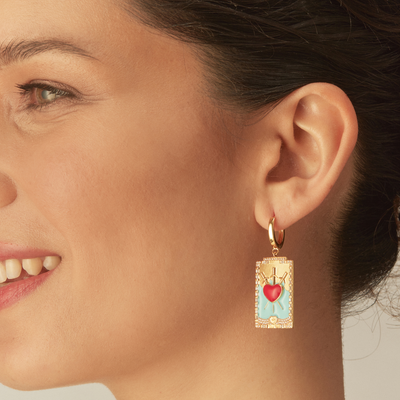 Pilar® | Three of Swords Tarot Hoop Piercing Earring