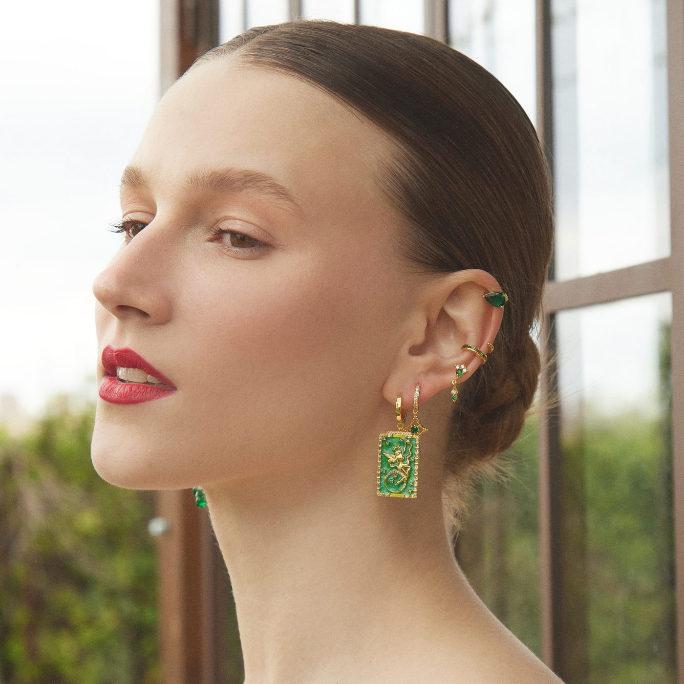 Otilia® | Temperance Tarot Hoop Piercing Earring