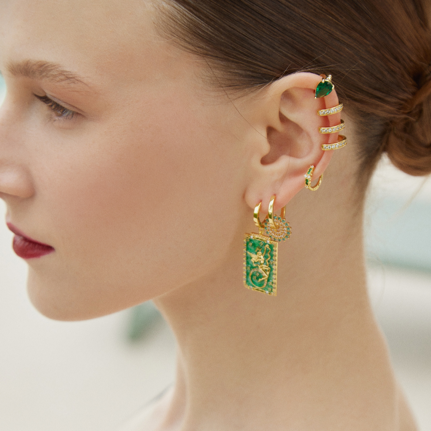 Otilia® | Temperance Tarot Hoop Piercing Earring