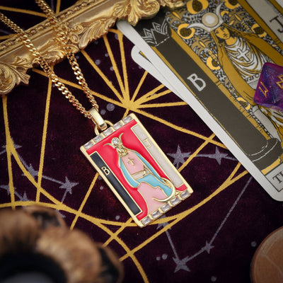 Isis® | High Priestess Tarot Card Necklace